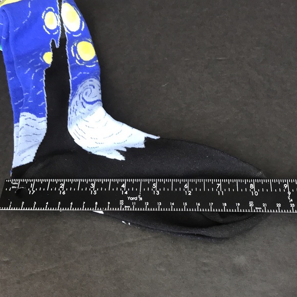 NWT Sock It To Me knee high socks Fine Art Series Vincent Van Gogh Starry Night - Picture 11 of 13